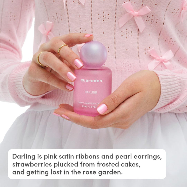 Fragrance Hair and Body Mist - Darling: Clean and Vegan Collectible Hair and Body Spray for Teen Girls - Amplify Your Self Expression with Iconic Scents in Aesthetic Bottles