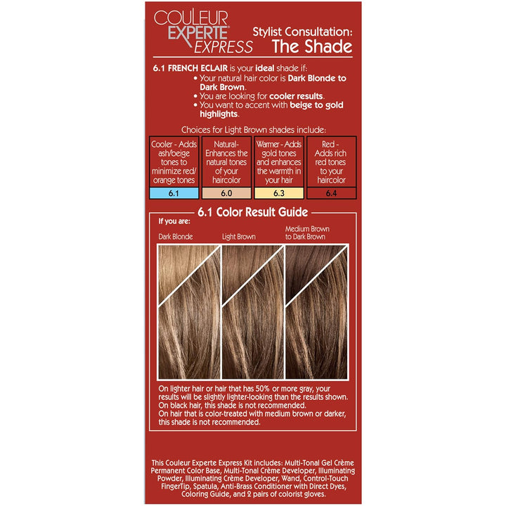 Couleur Experte 2-Step Home Hair Color and Highlights Kit, French Éclair