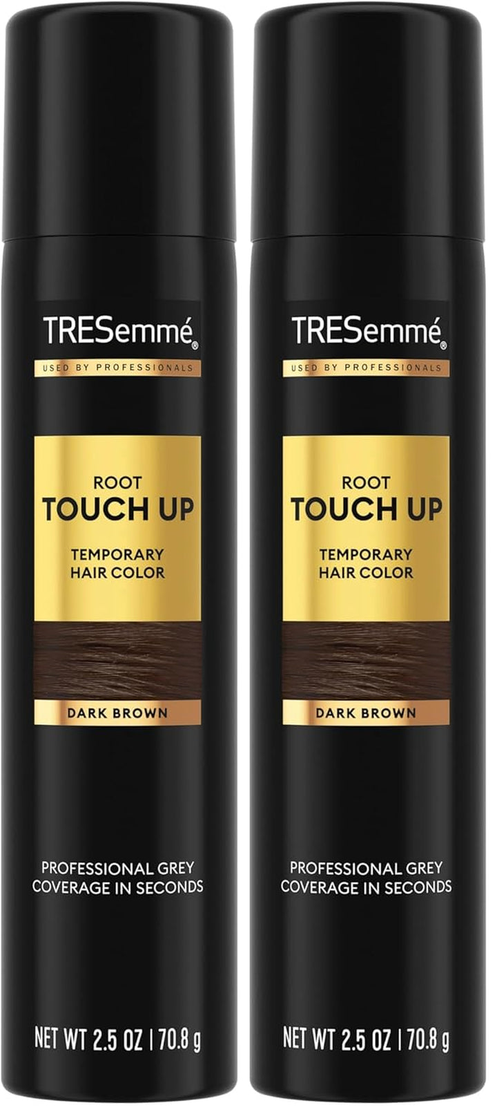 Temporary Hair Color Root Touch-Up Dark Brown Ammonia-Free, Peroxide-Free Root Cover up Spray 2.5 Fl Oz