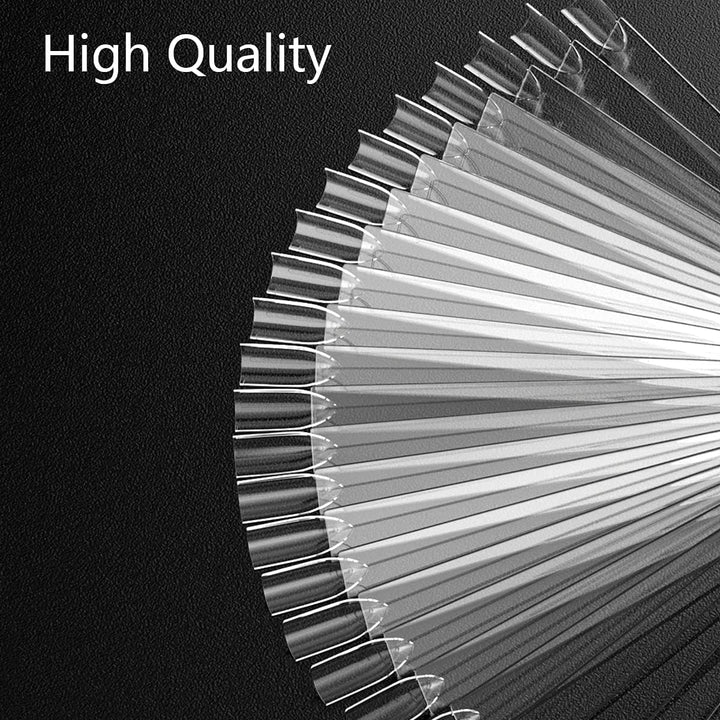 Nail Color Swatches Sticks with Ring, 50Pcs Clear Fan Shape Nail Art Polish Display Tips with Number Stickers False Nail Sample Sticks, Transparent Nail Practice-Tips for Manicure