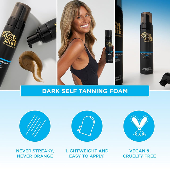 Self Tanning Foam | Lightweight, Self-Tanner Foam Enriched with Aloe Vera and Coconut Provides an Even, Streak-Free Tan