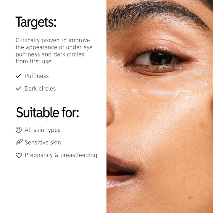 Caffeine Eye Cream, Reduce Eye Puffiness and Dark Circle, Blur Fine Lines, 0.5 Fl Oz