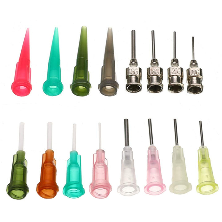 2Pcs Jagua Henna Temporary Tattoo Kit Applicator Bottles with 16 Tips Needles for Henna Tattoo Cone Tattoo Bottle Kits - Qty 2 & 16 Tips