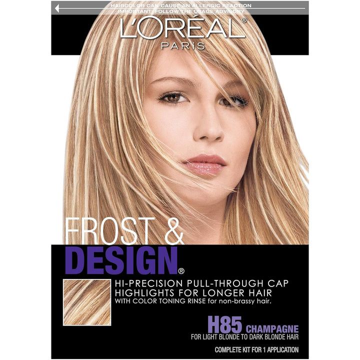 Frost and Design Cap Hair Highlights for Long Hair, H85 Champagne, 1 Kit
