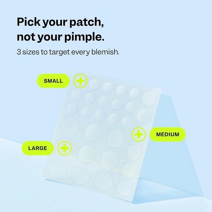 - Acne Spot Dots (30 Ct) - Hydrocolloid Pimple Patches for Face - Absorb Gunk, Protect Picking & Support Healing - 3 Sizes (7, 10, & 12Mm) - Vegan, Cruelty Free, Korean Skin Care & Beauty