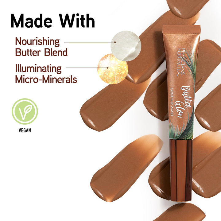 Butter Glow Contour Wand, Easy Application for Instant Definition, Luxuriously Nourishing & Creamy - Fair to Light