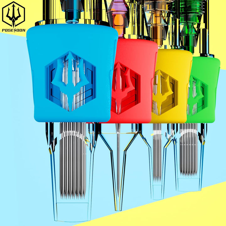 POSEIDON Tattoo Gun Kit - Wireless Tattoo Pen Kit Tattoo Kit with 2Pcs Tattoo Battery and 20 Pcs Tattoo Cartridge Needles, Complete Tattoo Machine Kit Tattoo Supplies for Beginners