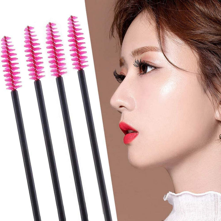 100 Pcs Disposable Eyelash Mascara Brushes, Wands Applicator Eyebrow Brush Makeup Kit, Eyebrow Castor Oil Brush Makeup Tool