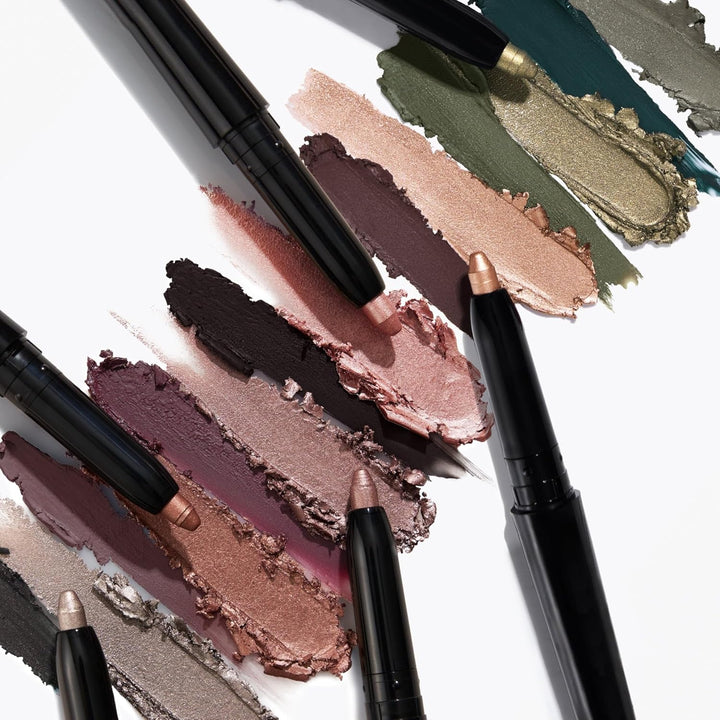 Swipe-N-Line Dual-Ended Eyeshadow + Eyeliner - Earthy (Taupe-Green/Warm Green) - Cream Eyeshadow & Smooth Glide Eyeliner - Waterproof & Crease-Free Color