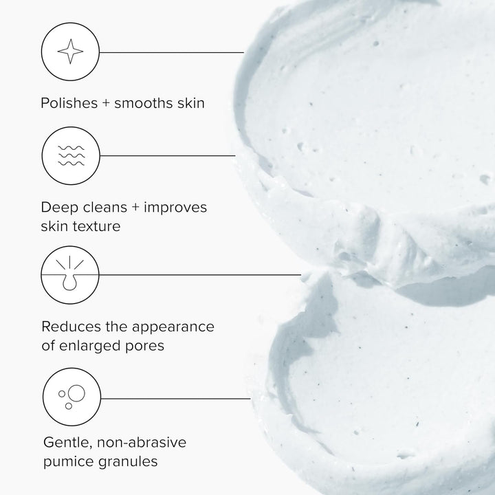 Microdermabrasion Facial Scrub and Face Mask. Non-Abrasive Face Exfoliator Improves Acne Scars, Blackheads, Pore Size, and Skin Texture. 2 Oz