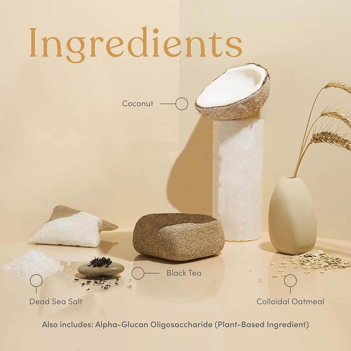 Oatmeal Bath Soak for Babies Kids & Adults - Baby Bath Tea Soaks Made with Prebiotics to Relieve Dry, Itchy, Eczema Prone Skin While Gently Cleansing, Fragrance Free I 1 Bath Tea Soak