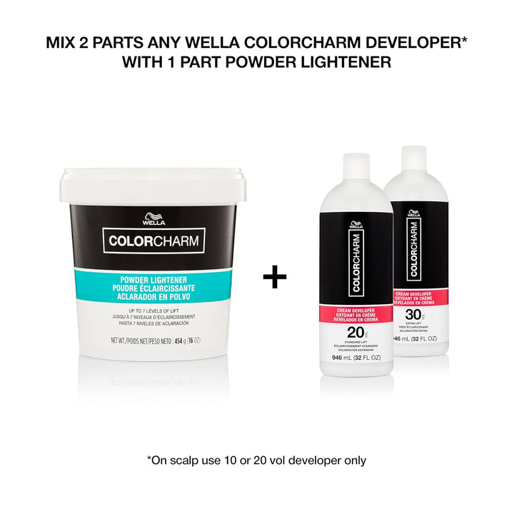 COLORCHARM Powder Hair Lightener | up to 7 Levels of Lift | Dust Free | Packaging May Vary