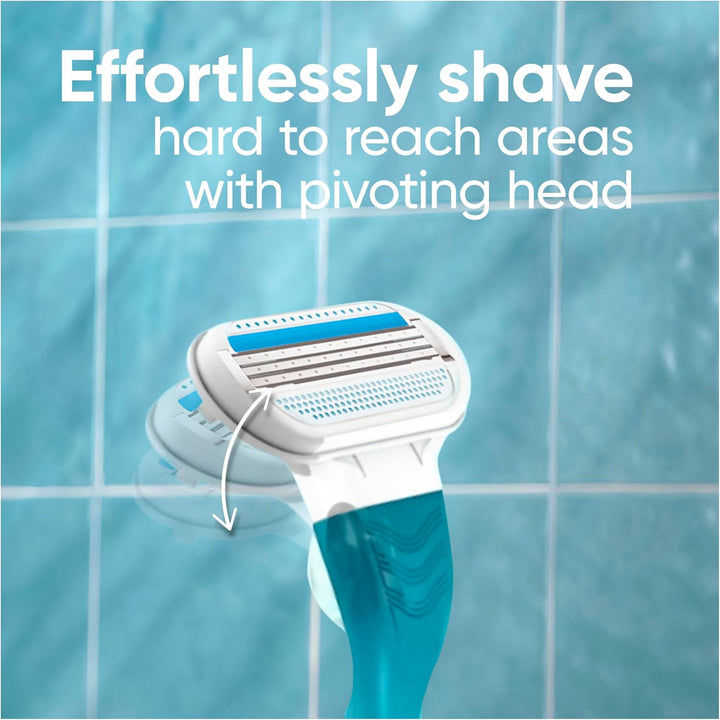 Smooth Womens Razor Blade Refills, 8 Count, Lubracated to Protect the Skin from Irritation