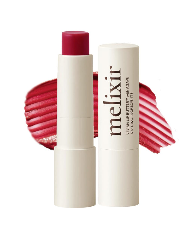 Vegan Lip Butter (12 Colors), Hydrating Tinted Lip Balm Stick, Bee-Free, Petrolatum-Free, Plant-Based, Moisturizes Dry & Chapped Lips with Shea Butter, Sheer, Natural Finish - #02 Nudy Rose