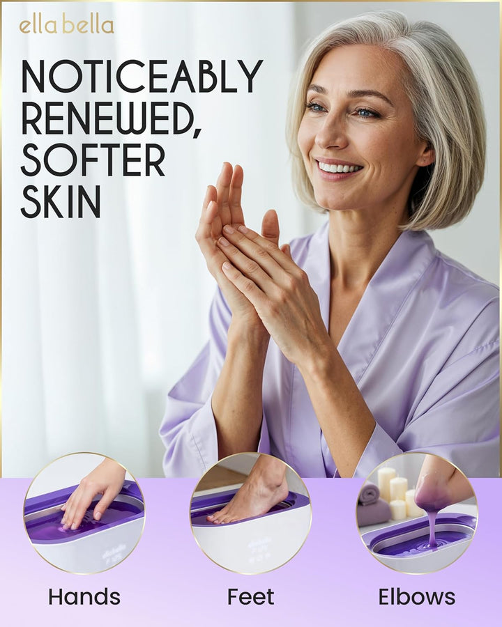 ® Paraffin Wax Machine for Hand & Feet • Parafin Wax Warmer • Everything in One Kit – Paraffin Wax Refills, Mitts & Booties • Soothing Relief with Parrafin Hot Wax • Home Paraffin Wax Bath