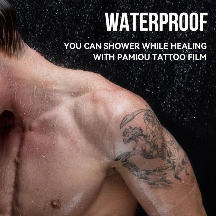 Tattoo Aftercare Second Skin Tattoo Cover up Patch - 6 Inches X 2 Yards Tattoo Wrap, Breathable, Waterproof, Transparent, Latex-Free Film, Protective Tape for Skin Recovery