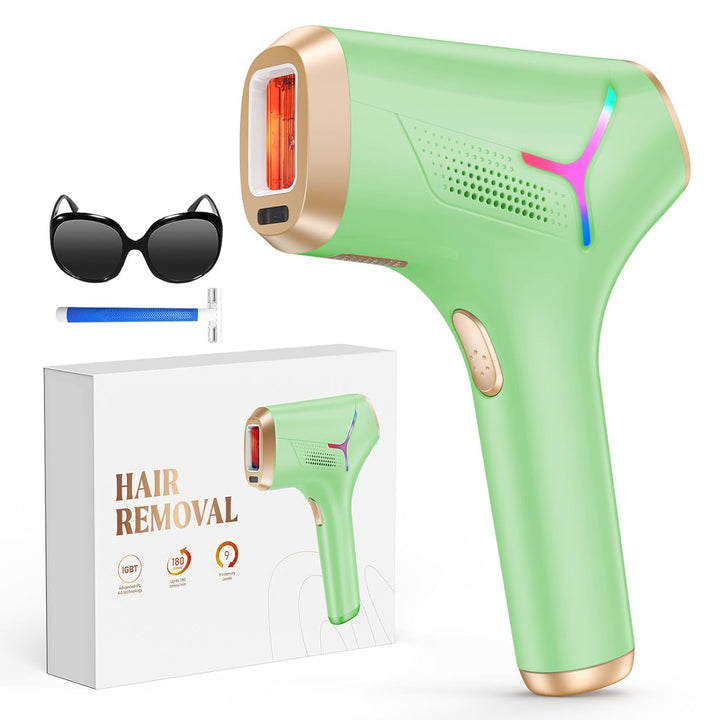 Laser Hair Removal for Women and Men, At-Home IPL Hair Removal Device with 5.2 Cm² Treatment Window, Nearly Painless, Visible Results in 2 Weeks, Full Body Treatment in 8 Minutes