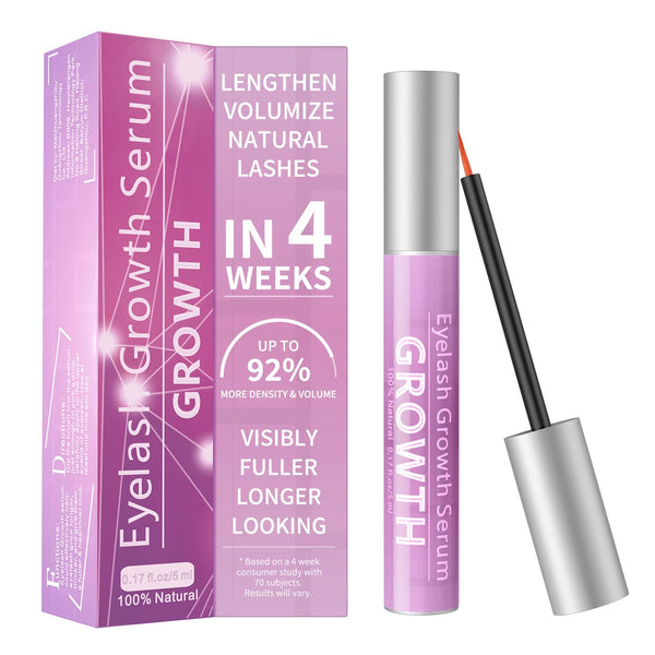Eyelash Growth Serum Volumizing Lash Serum for Eyelash Growth Longer & Thicker Lash Enhancing Serum with Natural Formula Vegan & Cruelty-Free (5Ml)