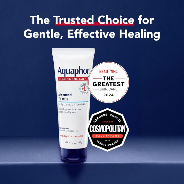 Healing Ointment Advanced Therapy Skin Protectant, Dry Skin Body Moisturizer, 7 Oz Tube
