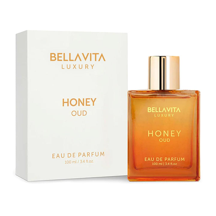 Luxury Honey Oud Eau De Parfum (3.4 Fl. Oz.) | Patchouli, Vanilla, Bergamot, Floral & Spicy + Made with Clean & Vegan Essentials Oils + Cruelty Free | Long-Lasting Unisex Fragrance