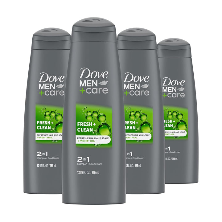 Dove Men+Care 2 in 1 Shampoo and Conditioner Fresh & Clean for Clean Hair Shampoo and Conditioner for Stronger, Healthy Hair Everyday 31 Oz