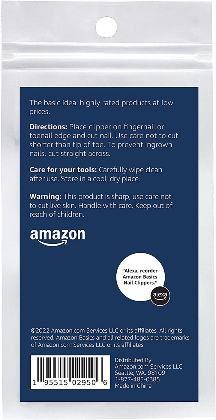 Toenail Clipper and Fingernail Clipper Set, Black