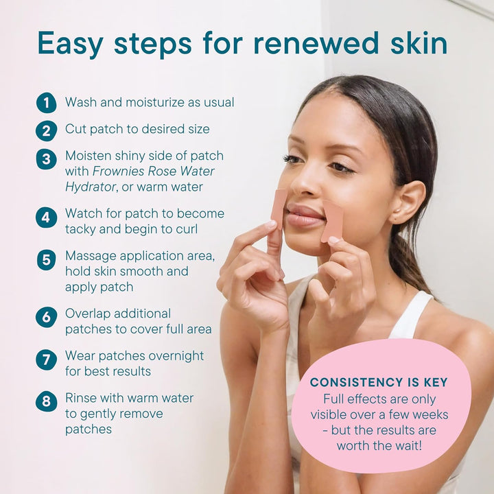 Facial Patches for Wrinkles on the Corner of Eyes & Mouth - Hypoallergenic Anti-Wrinkle Face Tape - Wrinkle Patch to Smooth & Soften Crow’S Feet & Smile Lines - for Overnight Use, 144 Patches