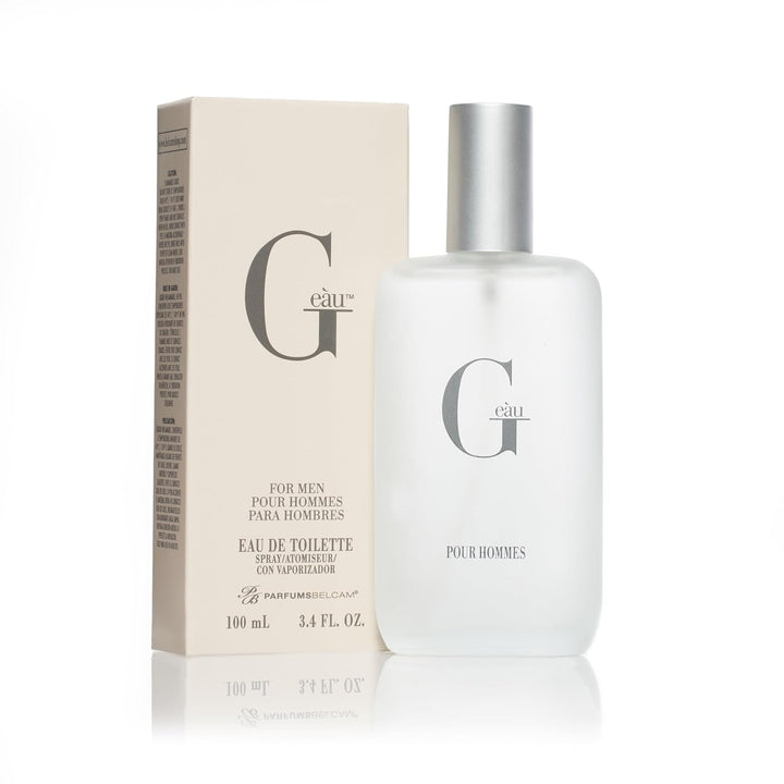 G Eàu Eau De Toilette Perfume Spray for Men - 3.4 Fl Oz Affordable Long Lasting Cologne, Modern Masculine Scent with Woody Citrus Fragrance Made with Premium Oils for All Day Use