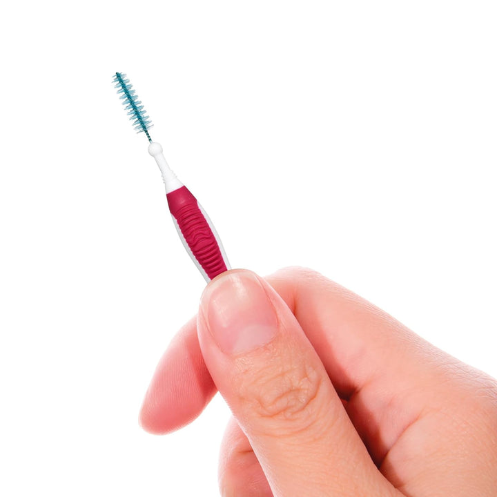 Proxabrush Go-Betweens - Moderate - Interdental Brushes - Soft Bristled Dental Picks for Plaque Removal Health - Safe for Braces & Dental Devices, 10 Count (Pack of 4)