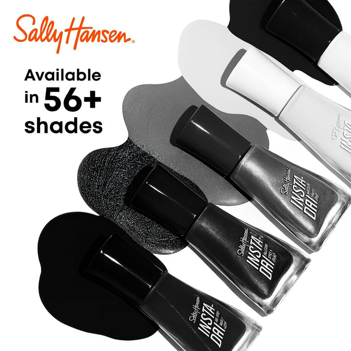 Insta-Dri, Back to Black, Quick Dry, Long Lasting, Opaque, Shinyblack Nail Polish