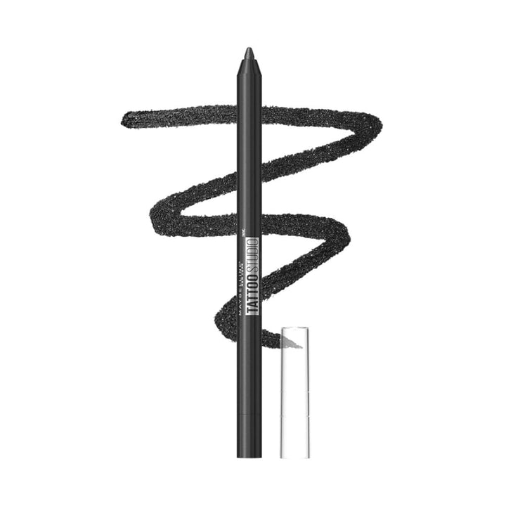 Tattoostudio Long-Lasting Sharpenable Eyeliner Pencil, Glide on Smooth Gel Pigments with 36 Hour Wear, Waterproof, Deep Onyx, 1 Count
