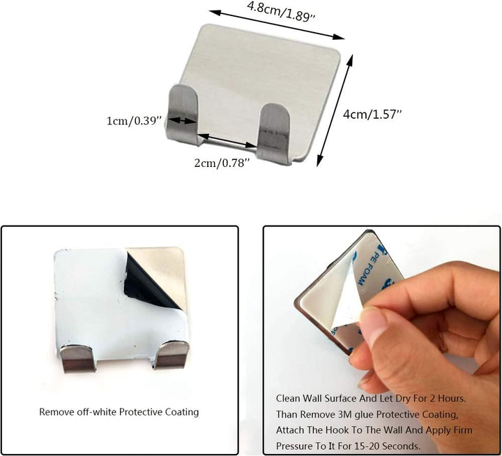 Fogless Shower Mirror (11Inx7.48In), Anti-Fog Frameless Wall Hanging Makeup & Shaving Bathroom Accessory (Large, Shaver Hook)