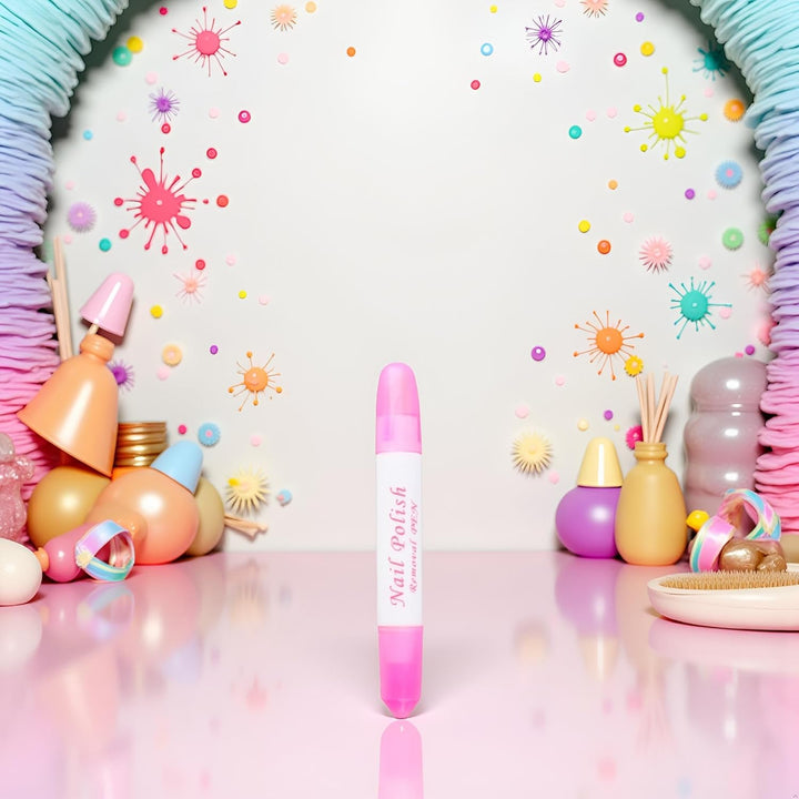 1Pc Pink Nail Erase Pen Removable Head Nail Polish Cleaning Plastic Manicure Corrector Pen for Manicure Fingernail Home Salon Use Nail Polish,Foot, Hand and Nail Care Nail Art and Polish (6G)