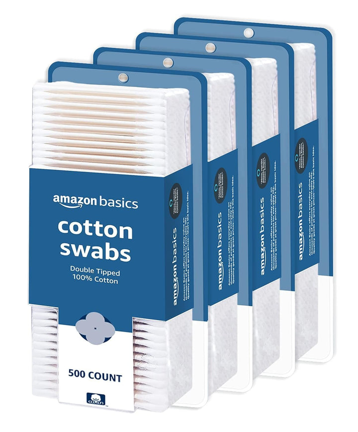 Cotton Swabs for Personal Hygiene and Baby Care, 500 Count, 1 Pack