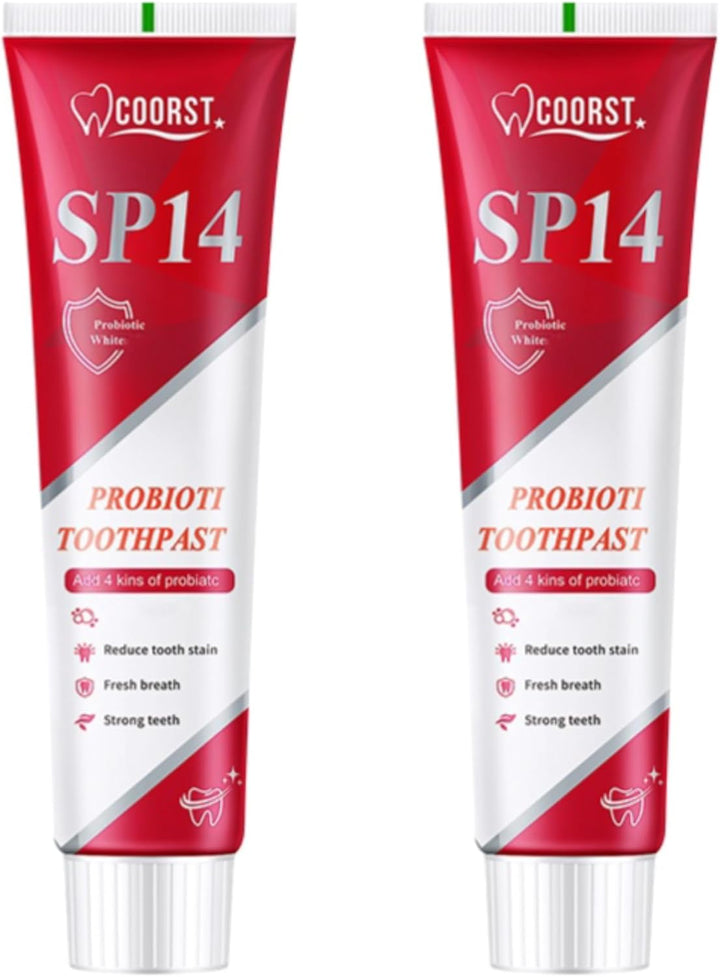 Sp14 Probiotic Toothpaste, Sp14, Fresh Breath, Deep Cleaning Care Toothpaste, Basic Cleaning for Home & Travel Use