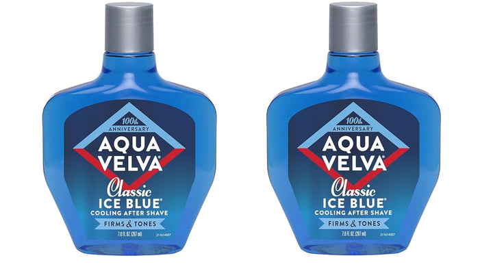 after Shave, Classic Ice Blue, Soothes, Cools, and Refreshes Skin, 7 Ounce