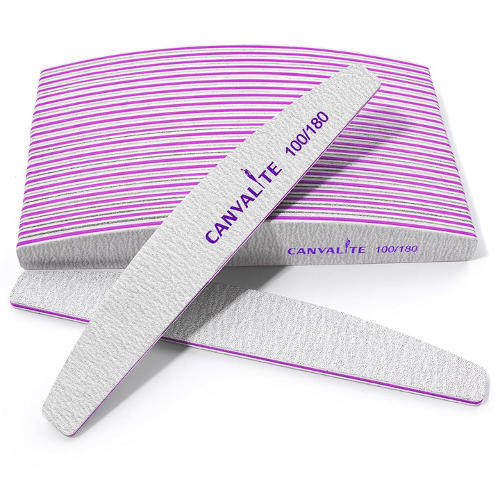 10 PCS Nail File Professional Nail Files Reusable Double Sided Emery Board(100/180 Grit) Nail Styling Tools for Home and Salon Use Christmas Gifts for Women