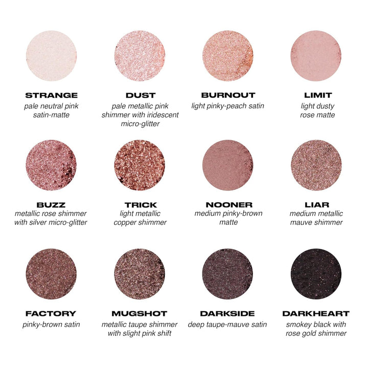 Naked 3, Soft Pink Neutral Eyeshadow Palette, Matte, Pearl, Metallic, Shimmer Finish, 12 Mauve Brown & Nude Eye Shadows, Natural Soft Glam Smokey Eye Makeup, Vegan, Cruelty-Free