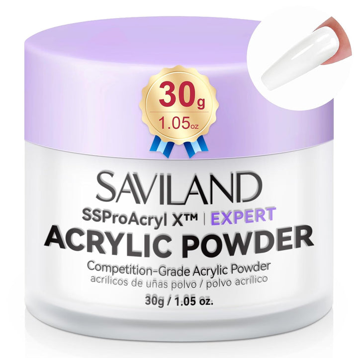 Ultra-Smooth Clear Acrylic Powder: Keratin Professional Acrylic Nail Powder Ultra Sculpture Tech for 3D Carving Nail Extension Tech Salon Studio Manicure