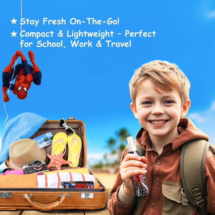 Spider-Man, Cool Cologne for Kids, Red/White/Blue/Black, 6.8 Fl Oz