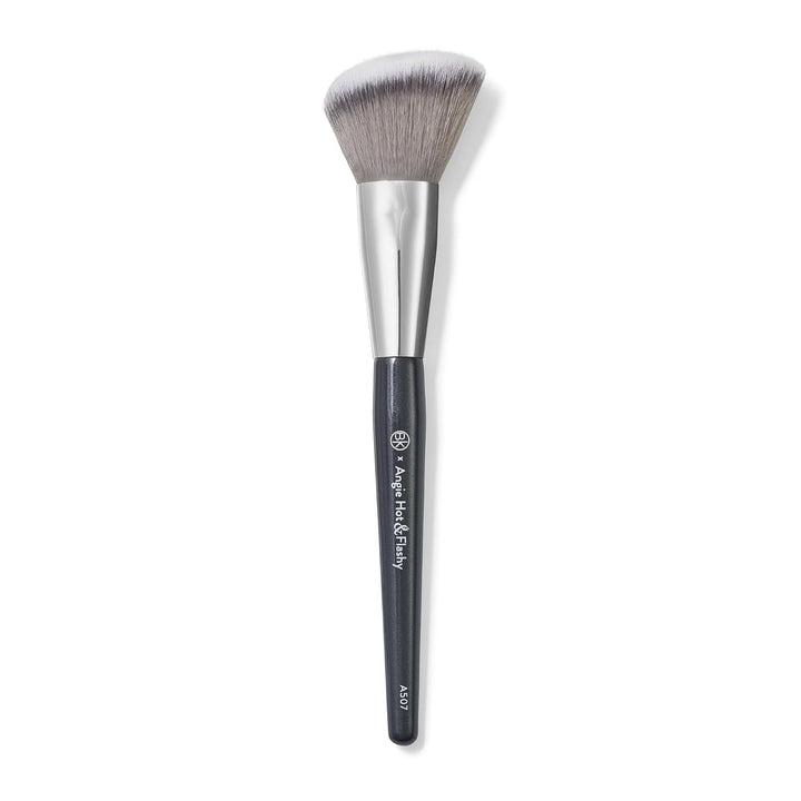 - ANGIE HOT & FLASHY A507 ANGLED BLUSH BRUSH – for Blush, Bronzer & Contour, Fluffy Angled Brush for Seamless, Streak-Free Finish