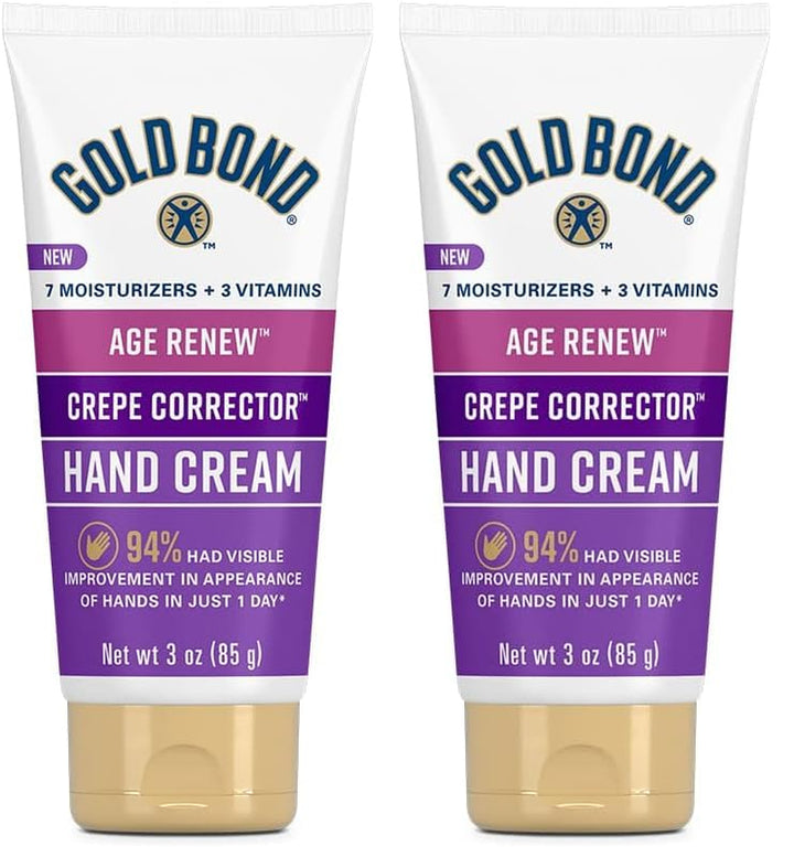 Age Renew Crepe Corrector Hand Cream, Replenishing & Smoothing Formula, 3 Oz.