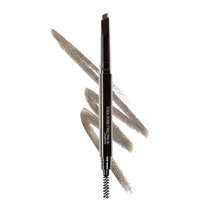 Ultimate Eyebrow Retractable Definer Pencil, Medium Brown, Dual-Sided Brow Brush, Fine Tip, Shapes, Defines, Fills Brow Makeup