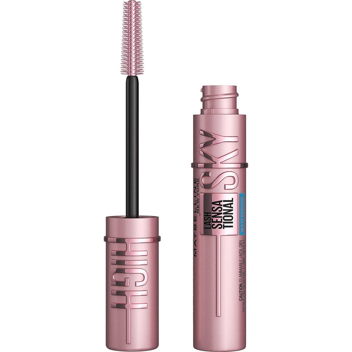 Lash Sensational Sky High Waterproof Mascara Makeup, Volumizing, Lengthening, Defining, Curling, Multiplying, Buildable Formula, Very Black, 1 Count