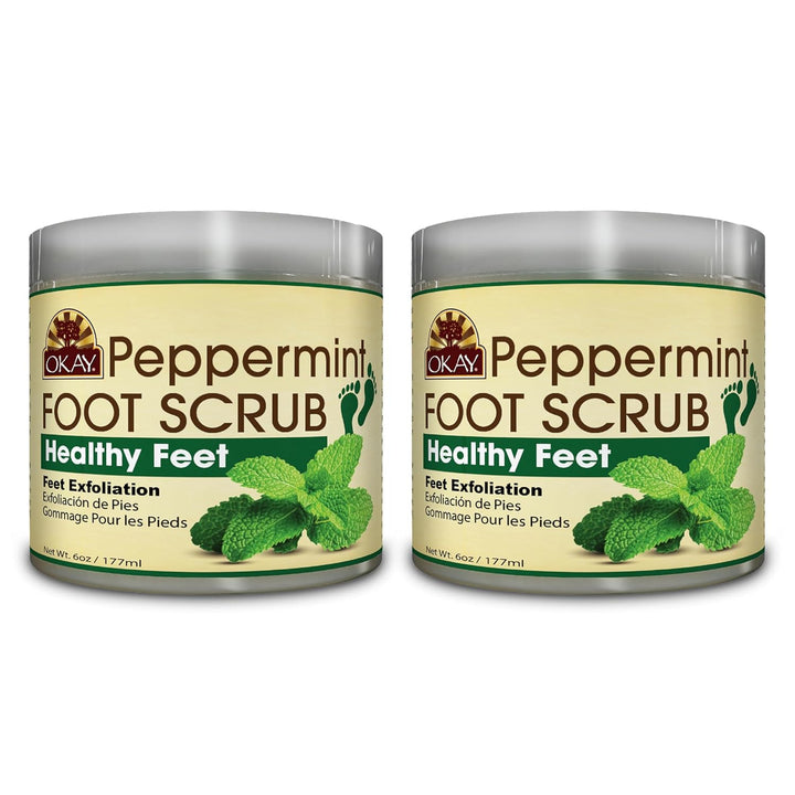 Peppermint Foot Scrub - Exfoliating Foot Scrub, Foot Exfoliator, Great for Cracked Heels, Pedicures, Dead Skin Remover, Exfoliant for Calluses, Moisturizer for Dry Skin - 6 Oz (Pack of 1)