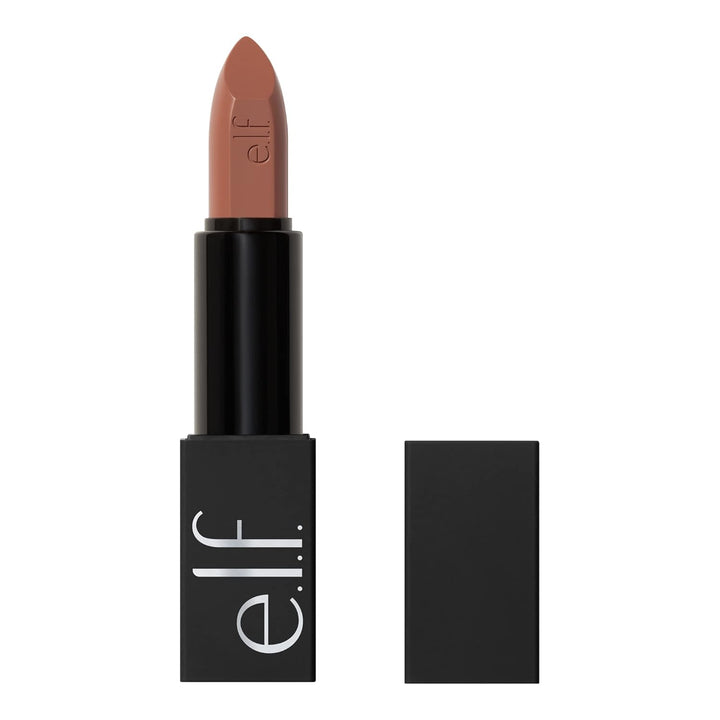 O Face Satin Lipstick, Richly Pigmented, Nourishing & Long-Lasting Creamy Lipstick, Infused with Jojoba, Vegan & Cruelty-Free, All Night