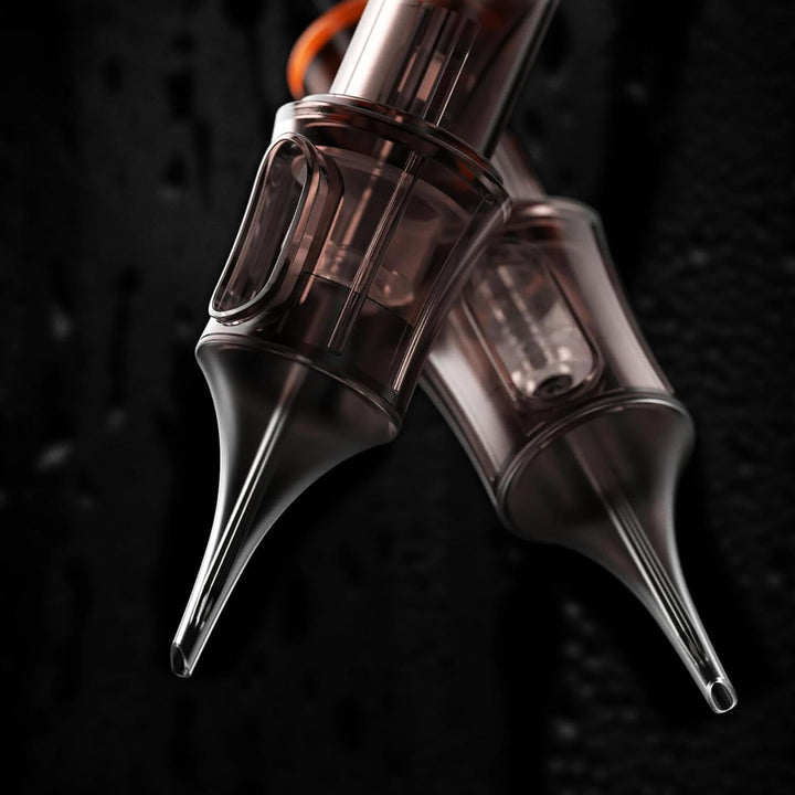 50 Assorted Tattoo Cartridge Needles Mixed Size #10 Bugpin round Liner Shader Magnum - 5 Pcs Each of 5RL, 7RL, 9RL, 11RL, 5RS, 9RS, 15M1, 21M1, 15RM, 21RM Pro Disposable Membrane Tattoo Needles