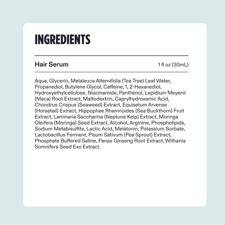 Men'S Hair Serum, Clinically Tested to Support Visibly Thicker Hair and Scalp Coverage, Lightweight and Non-Greasy, for Daily Use - 30Ml, 1 Bottle