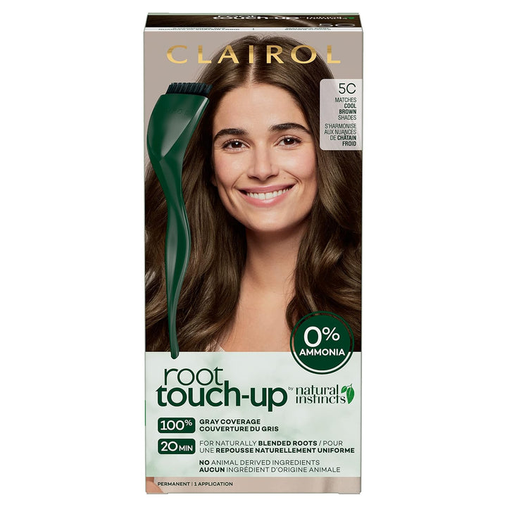 Root Touch-Up by Natural Instincts Permanent Hair Dye, 2 Black Hair Color, Pack of 1