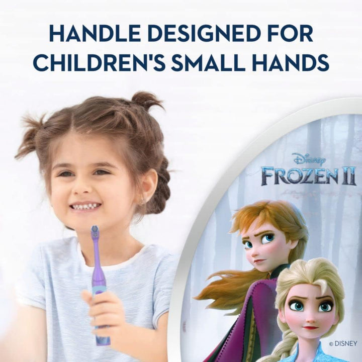 Kids Battery Power Electric Toothbrush Featuring Disney'S Frozen for Children and Toddlers Age 3+, Soft (Characters May Vary)